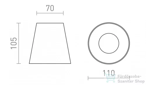Rendl VOLCA mennyezeti lámpa beton/dekor sötét gránit 230V LED GU10 5W R13795