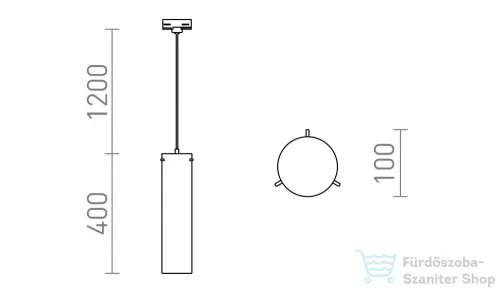 Rendl GARNISH háromfázisú áramkörös sínre  tiszta üveg/króm 230V GU10 9W R13815
