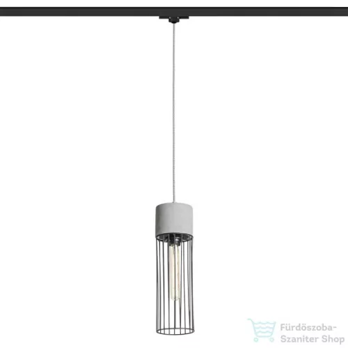 Rendl BURTON háromfázisú áramkörös sínre  beton/fekete 230V E27 42W R13816