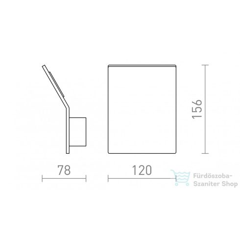 Rendl BRUXEL 12 fali lámpa fehér  230V LED 6W  3000K R13842