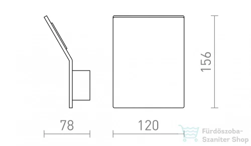 Rendl BRUXEL 12 fali lámpa fehér  230V LED 6W  3000K R13842