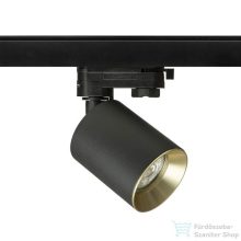   Rendl DARIO háromfázisú áramkörös sínre fekete szálcsiszolt sárgaréz 230V GU10 9W R13874