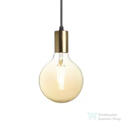  Rendl ARAQ függő lámpa  szálcsiszolt sárgaréz/fekete 230V E27 42W R13891