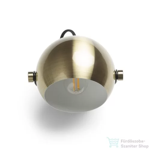 Rendl AGNETA felületre szerelhető  szálcsiszolt sárgaréz/fekete 230V E27 40W R13895
