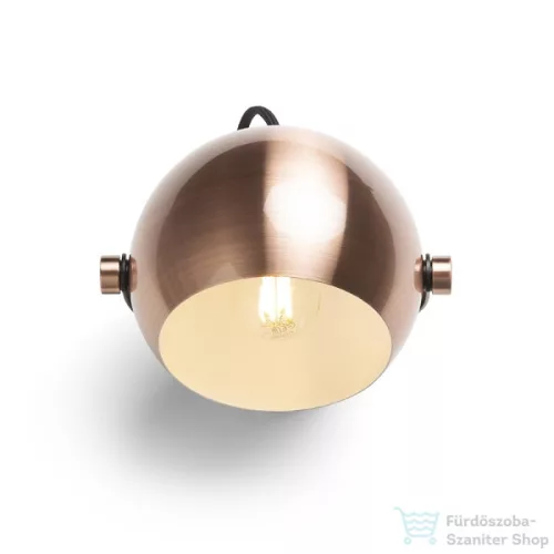 Rendl AGNETA felületre szerelhető  szálcsiszolt réz/fekete 230V E27 40W R13896