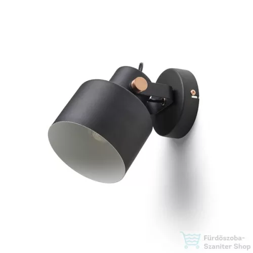 Rendl CELEIA felületre szerelhető matt fekete szálcsiszolt réz 230V E27 40W R13902