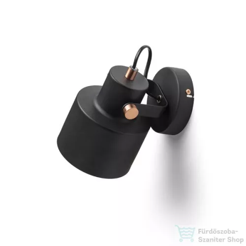 Rendl CELEIA felületre szerelhető matt fekete szálcsiszolt réz 230V E27 40W R13902