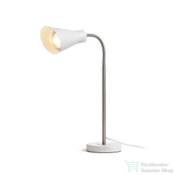   Rendl ANIKA asztali lámpa matt fehér matt nikkel 230V E27 40W R13905
