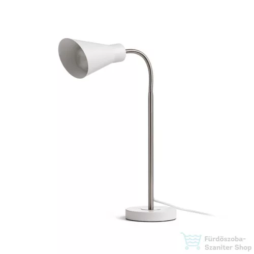 Rendl ANIKA asztali lámpa matt fehér matt nikkel 230V E27 40W R13905