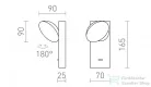 Rendl ELISEO fali lámpa fekete 230V LED 5W 3000K R13915
