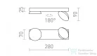 Rendl ELISEO II felületre szerelhető fekete 230V LED 2x5W 3000K R13917