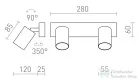 Rendl DUDE II felületre szerelhető fehér 230V LED GU10 2x9W R13922