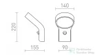 Rendl ELIA PIR fali lámpa antracitszürke 230V LED 9W IP44 3000K R13931