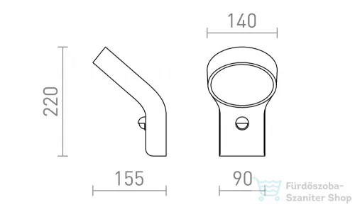 Rendl ELIA PIR fali lámpa antracitszürke 230V LED 9W IP44 3000K R13931