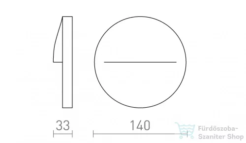 Rendl BOBO R fali lámpa antracitszürke 230V LED 3W IP65 3000K R13933
