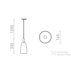   Rendl BELLINI L E14 egy áramkörös sínre függő lámpa fehér tiszta üveg 230V E14 15W R13963