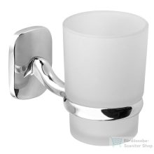 AQUALINE RUMBA pohártartó, tejüveg/króm (RB104)