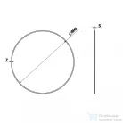 Sapho RENGAS fazettás tükör, átm:800mm (RG080)