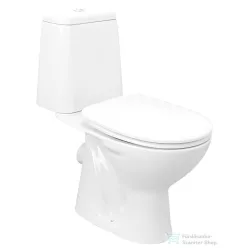   AQUALINE RIGA monoblokkos WC, hátsó kifolyású, króm duál gombos öblítőmechanika RG601