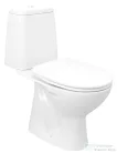 AQUALINE RIGA monoblokkos WC, alsó kifolyású, króm duál gombos öblítőmechanika RG801