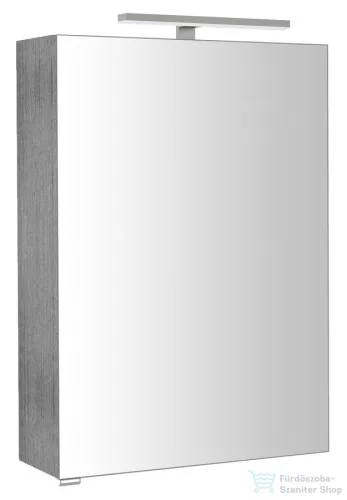 Sapho RIWA tükrösszekrény LED világítással, 50x70x17cm, ezüst tölgy (RIW050-0011)