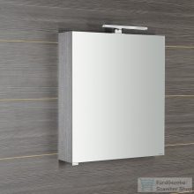   Sapho RIWA tükrösszekrény LED világítással, 60x70x17cm, ezüst tölgy (RIW060-0011)