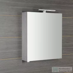   Sapho RIWA tükrösszekrény LED világítással, 60x70x17cm, ezüst tölgy (RIW060-0011)