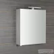 Sapho RIWA tükrösszekrény LED világítással, 60x70x17cm, ezüst tölgy (RIW060-0011)