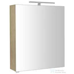   Sapho RIWA tükrösszekrény LED világítással, 60x70x17cm, Bardini szilva (RIW060-0013)