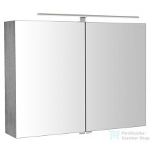   Sapho RIWA tükrösszekrény LED világítással, 81x70x17cm, ezüst tölgy (RIW080-0011)