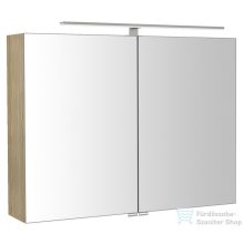   Sapho RIWA tükrösszekrény LED világítással, 81x70x17cm, Bardini szilva (RIW080-0013)