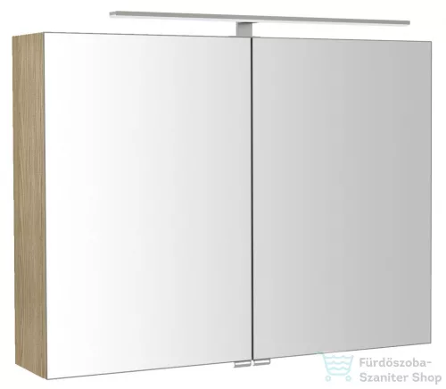 Sapho RIWA tükrösszekrény LED világítással, 81x70x17cm, Bardini szilva (RIW080-0013)