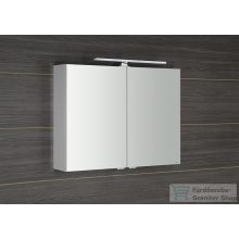   Sapho RIWA tükrösszekrény LED világítással, 81x70x17cm, fényes fehér (RIW080-0030)