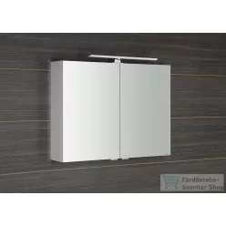   Sapho RIWA tükrösszekrény LED világítással, 81x70x17cm, fényes fehér (RIW080-0030)