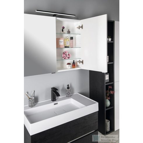 Sapho RIWA tükrösszekrény LED világítással, 81x70x17cm, fényes fehér (RIW080-0030)