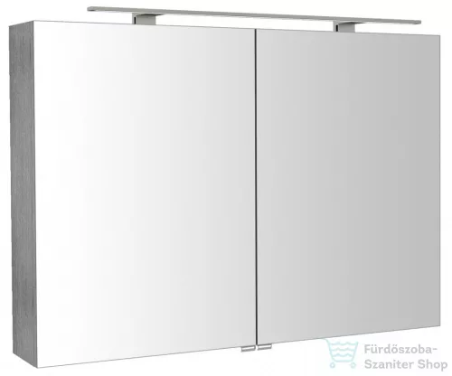 Sapho RIWA tükrösszekrény LED világítással, 101x70x17cm, ezüst tölgy (RIW100-0011)