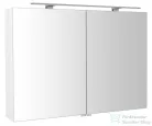 Sapho RIWA tükrösszekrény LED világítással, 101x70x17cm, fényes fehér (RIW100-0030)