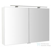   Sapho RIWA tükrösszekrény LED világítással, 101x70x17cm, fényes fehér (RIW100-0030)