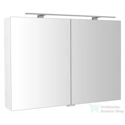   Sapho RIWA tükrösszekrény LED világítással, 101x70x17cm, fényes fehér (RIW100-0030)
