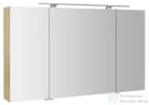 Sapho RIWA tükrösszekrény LED világítással, 121x70x17cm, Bardini szilva (RIW120-0013)