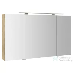   Sapho RIWA tükrösszekrény LED világítással, 121x70x17cm, Bardini szilva (RIW120-0013)