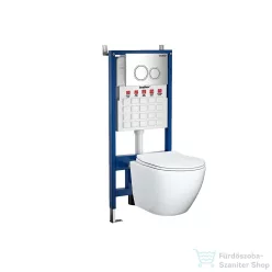   Leziter Roya Delano 082CHR falba építhető WC tartály szett ROYASET_CY3501S1-R-082CHR