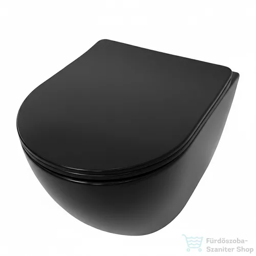 Leziter Roya Delano 082CHR falba építhető WC tartály szett fekete ROYASET_CY3501S1B-R-082CHR