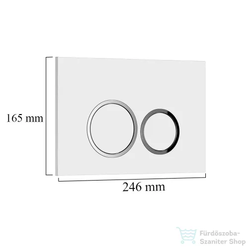 Leziter Roya 82W falba építhető WC tartály szett ROYASET_R-082W
