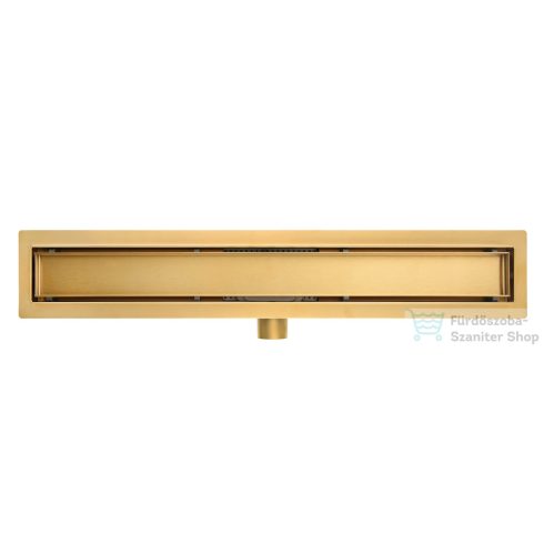 Roth RRFG 800 mm-es burkolható rozsdamentes zuhanyfolyóka, csiszolt arany RRF-G-800
