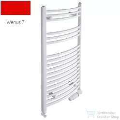   Radeco ADAMO AD1-500/L 490x550 törölközőszárítós radiátor, WENUS 7 (piros) színben