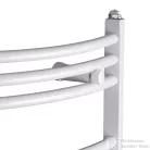 Radeco ADAMO AD2-500/L 680x550 törölközőszárítós radiátor,fényes fehér