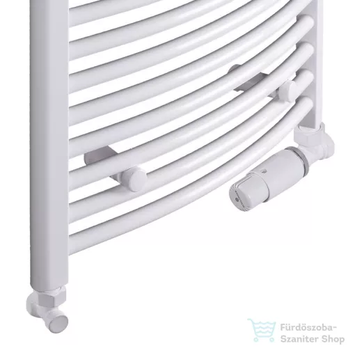 Radeco ADAMO AD2-500/L 680x550 törölközőszárítós radiátor,fényes fehér