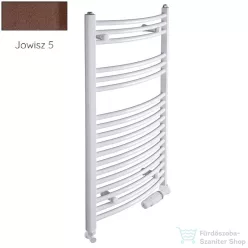   Radeco ADAMO AD2-600/L 680x650 törölközőszárítós radiátor, JOWISZ 5 (matt barna) színben