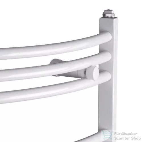 Radeco ADAMO AD2-600/L 680x650 törölközőszárítós radiátor, MERKURY 6 (metál fekete) színben